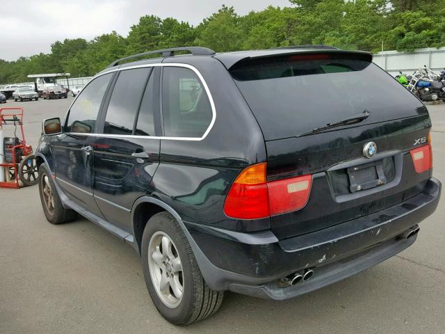 5UXFB33542LH34382 - 2002 BMW X5 4.4I BLACK photo 3