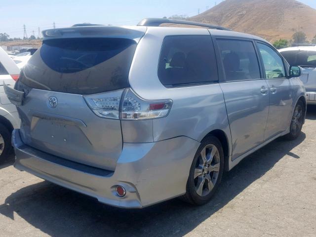 5TDXK3DC6BS137958 - 2011 TOYOTA SIENNA SPO TEAL photo 4