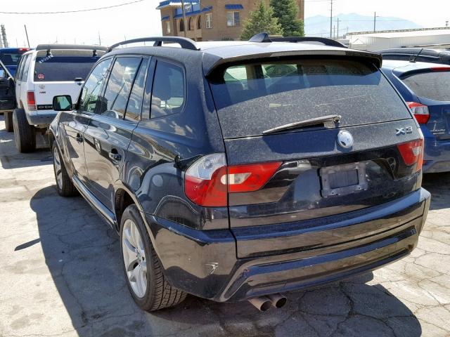 WBXPA93436WD31214 - 2006 BMW X3 3.0I BLACK photo 3