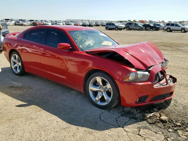 2C3CDXHG7DH563953 - 2013 DODGE CHARGER SX RED photo 1