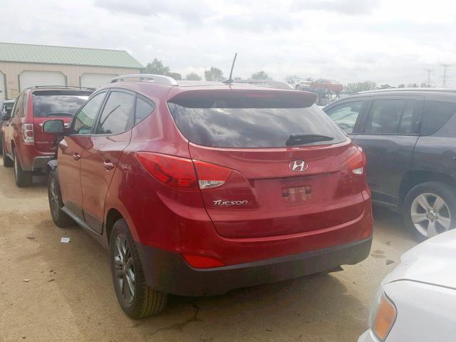 KM8JU3AG5FU043266 - 2015 HYUNDAI TUCSON LIM MAROON photo 3