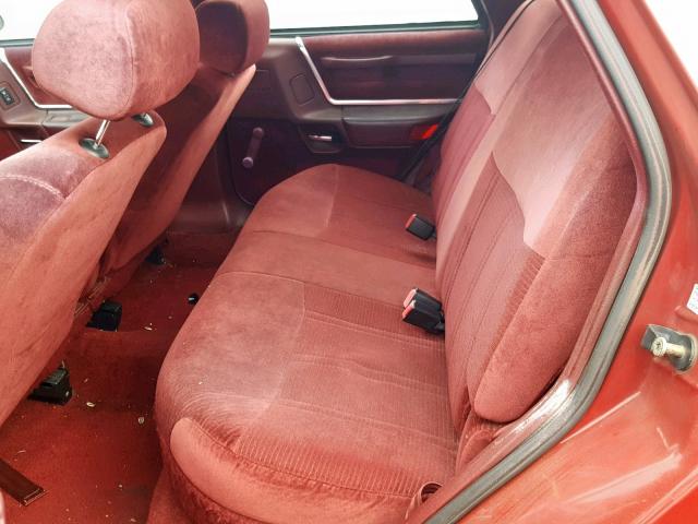 1FABP55U1KG136490 - 1989 FORD TAURUS L RED photo 6