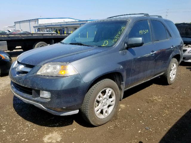 2HNYD18934H531270 - 2004 ACURA MDX TOURIN CHARCOAL photo 2