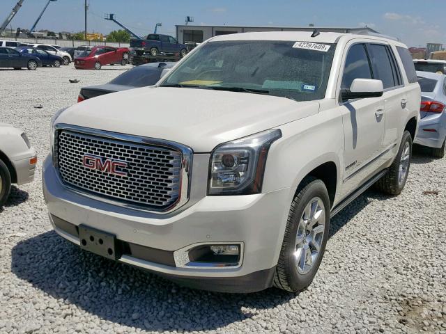 1GKS1CKJ5FR142432 - 2015 GMC YUKON DENA WHITE photo 2