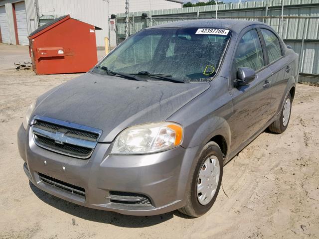 KL1TD5DE5BB233472 - 2011 CHEVROLET AVEO LS GRAY photo 2