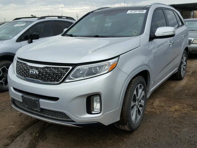 5XYKWDA74EG453811 - 2014 KIA SORENTO SX SILVER photo 2