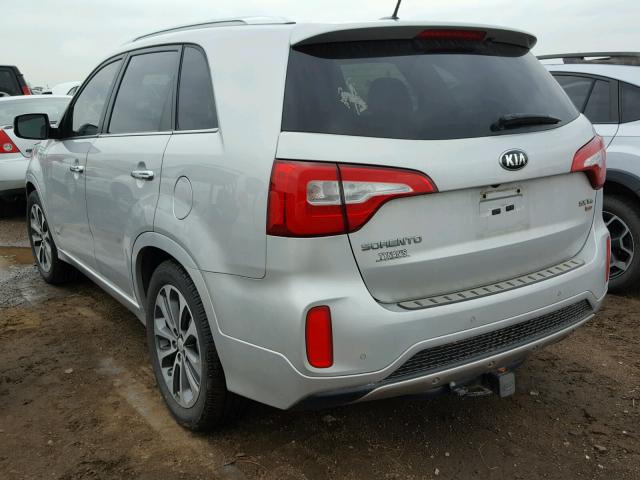 5XYKWDA74EG453811 - 2014 KIA SORENTO SX SILVER photo 3