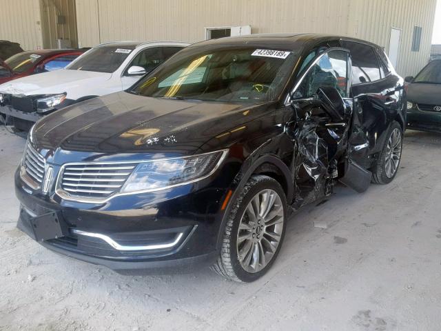 2LMTJ8LR5GBL71702 - 2016 LINCOLN MKX RESERV BLACK photo 2