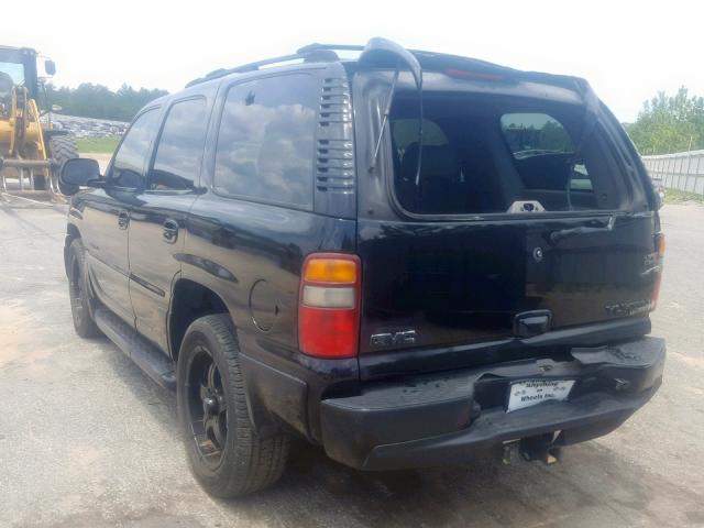 1GKEK63UX1J200496 - 2001 GMC DENALI BLACK photo 3