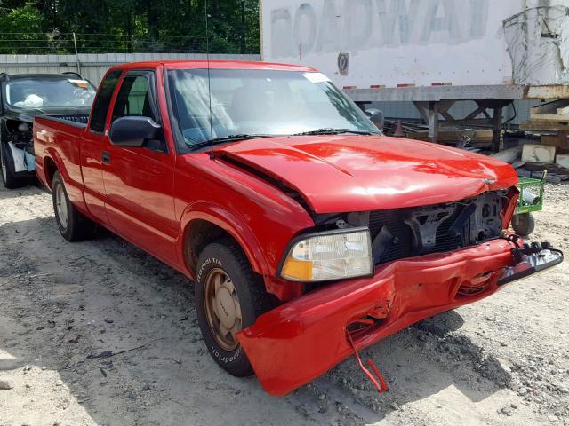 1GTCS19X938207618 - 2003 GMC SONOMA RED photo 1