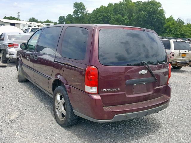 1GNDV23137D166736 - 2007 CHEVROLET UPLANDER L BURGUNDY photo 3