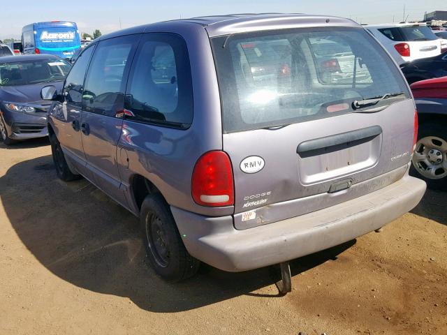 2B4FP2531WR535189 - 1998 DODGE CARAVAN BLUE photo 3