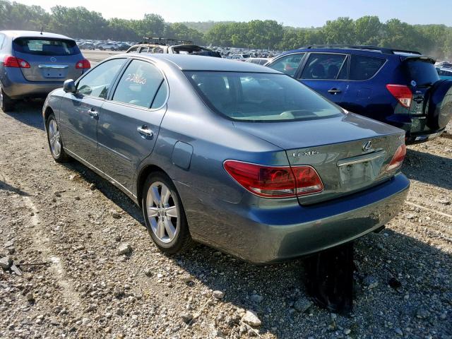 JTHBA30G255112229 - 2005 LEXUS ES 330 BLUE photo 3