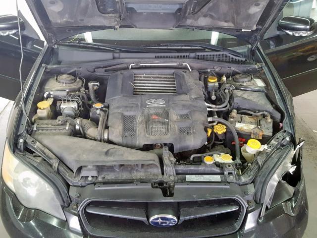 4S3BL676054212510 - 2005 SUBARU LEGACY GT BLACK photo 7