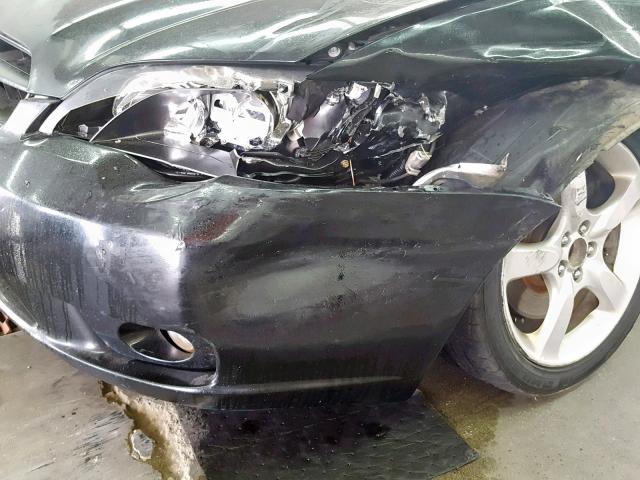 4S3BL676054212510 - 2005 SUBARU LEGACY GT BLACK photo 9