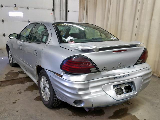 1G2NF52EX3C318287 - 2003 PONTIAC GRAND AM S SILVER photo 3