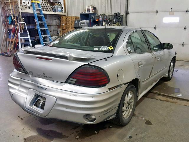 1G2NF52EX3C318287 - 2003 PONTIAC GRAND AM S SILVER photo 4