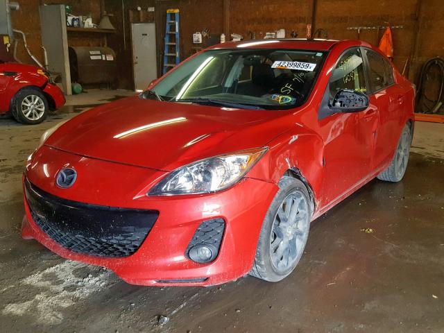 JM1BL1V60C1513136 - 2012 MAZDA 3 S RED photo 2