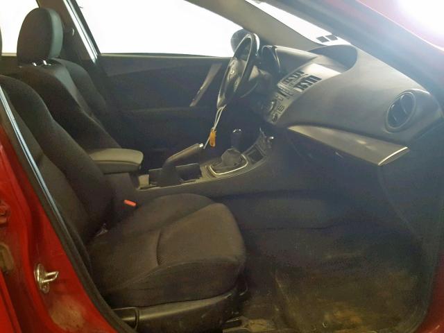 JM1BL1V60C1513136 - 2012 MAZDA 3 S RED photo 5