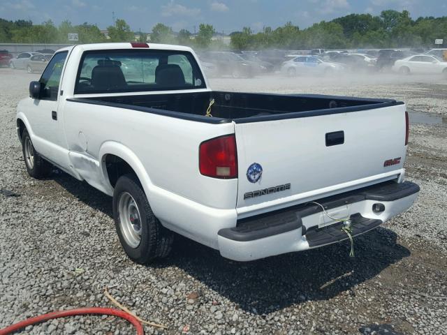 1GTCS14W5YK299092 - 2000 GMC SONOMA WHITE photo 3