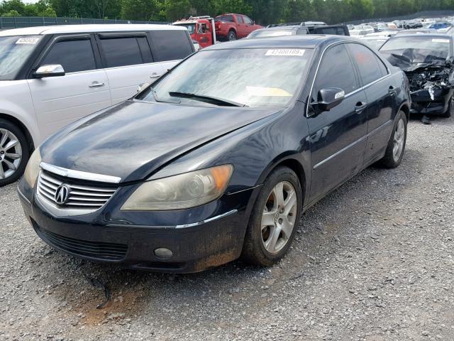 JH4KB16668C000078 - 2008 ACURA RL BLACK photo 2