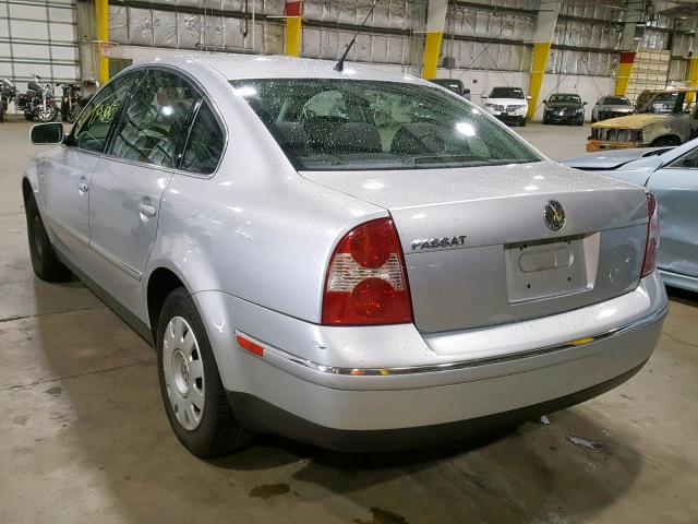 WVWMD63B83P183911 - 2003 VOLKSWAGEN PASSAT GL SILVER photo 3