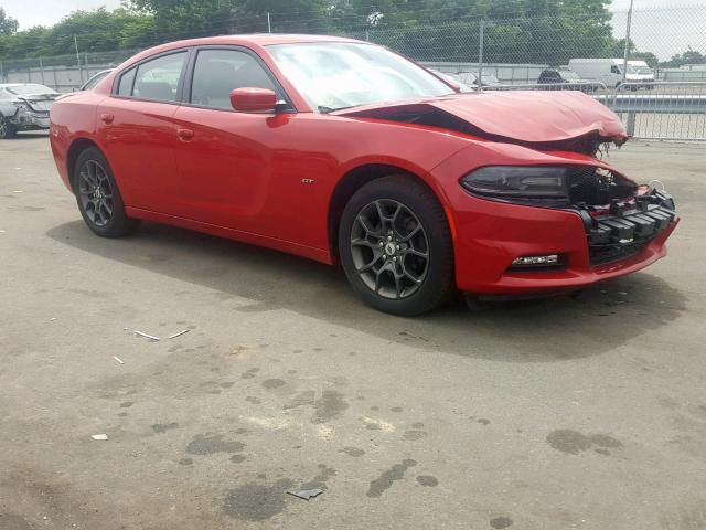 2C3CDXJG5JH115345 - 2018 DODGE CHARGER GT RED photo 1