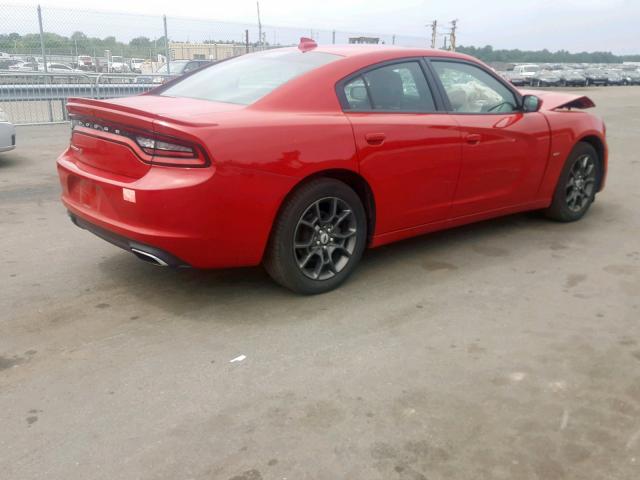 2C3CDXJG5JH115345 - 2018 DODGE CHARGER GT RED photo 4