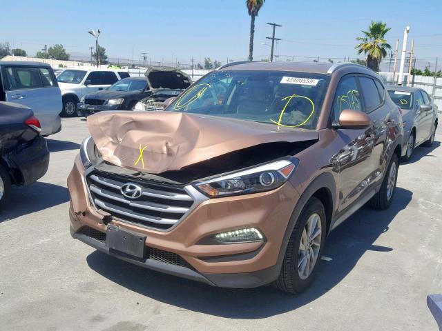 KM8J33A4XHU329691 - 2017 HYUNDAI TUCSON LIM BROWN photo 2