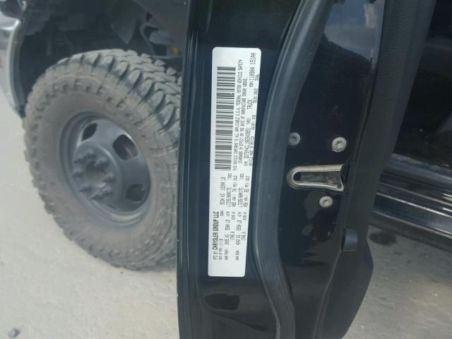 3D73Y4CL1BG543851 - 2011 DODGE RAM 3500 BLACK photo 10