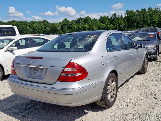 WDBUF65J83A318546 - 2003 MERCEDES-BENZ E 320 SILVER photo 4