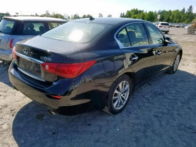 JN1BV7AR5EM708084 - 2014 INFINITI Q50 BASE BLACK photo 4