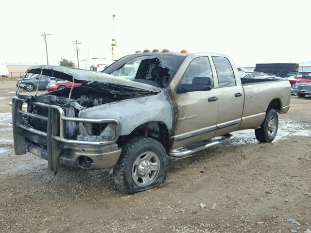 3D7LS38C55G838945 - 2005 DODGE RAM 3500 S TAN photo 2