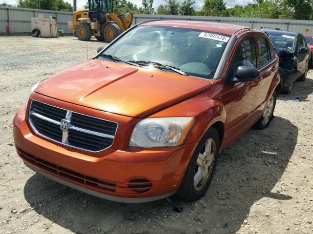 1B3HB48A09D103816 - 2009 DODGE CALIBER SX ORANGE photo 2