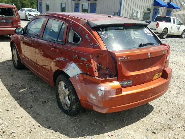 1B3HB48A09D103816 - 2009 DODGE CALIBER SX ORANGE photo 3