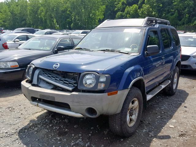 5N1ED28Y54C644478 - 2004 NISSAN XTERRA XE BLUE photo 2