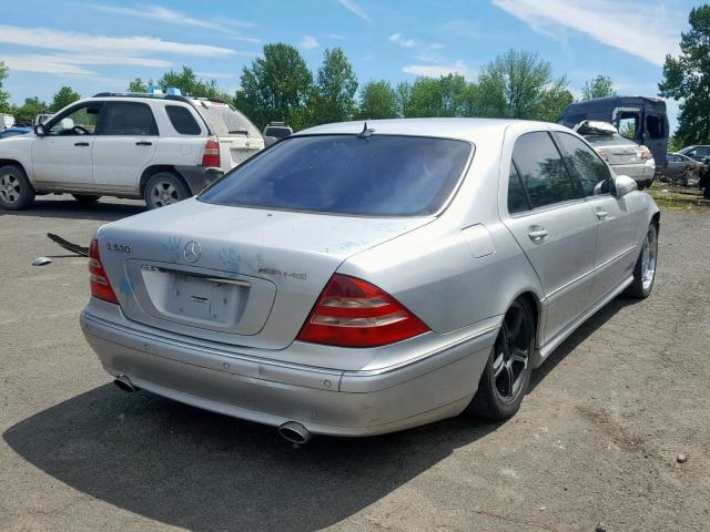 WDBNG75J3YA083293 - 2000 MERCEDES-BENZ S 500 SILVER photo 4