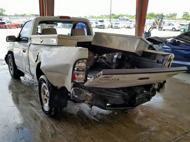 5TENL42N33Z192290 - 2003 TOYOTA TACOMA WHITE photo 3