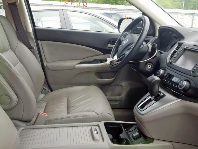 5J6RM4H78DL005840 - 2013 HONDA CR-V EXL GRAY photo 5