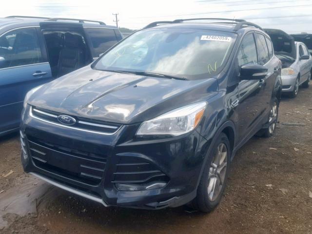 1FMCU0HX7DUC60750 - 2013 FORD ESCAPE SEL BLACK photo 2