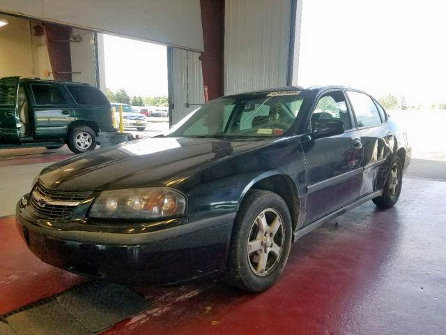 2G1WF52EX39335056 - 2003 CHEVROLET IMPALA BLACK photo 2