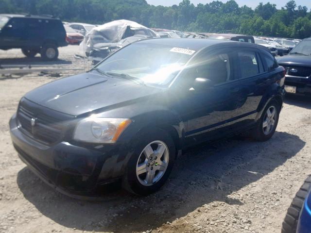 1B3HB28B38D779690 - 2008 DODGE CALIBER BLACK photo 2