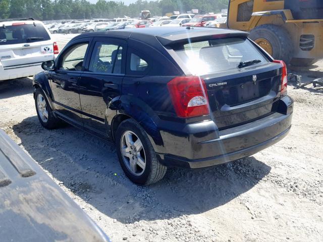 1B3HB28B38D779690 - 2008 DODGE CALIBER BLACK photo 3