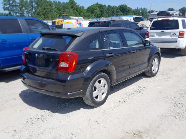 1B3HB28B38D779690 - 2008 DODGE CALIBER BLACK photo 4