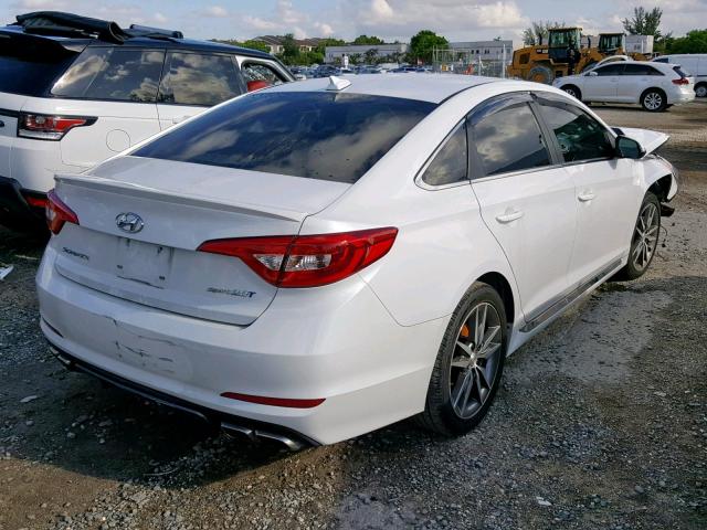 5NPE34AB0HH511033 - 2017 HYUNDAI SONATA SPO WHITE photo 4