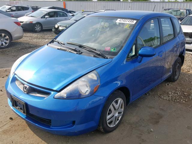 JHMGD38488S059937 - 2008 HONDA FIT BLUE photo 2