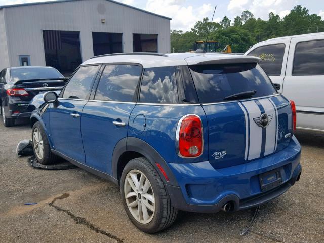 WMWZC3C54CWL86606 - 2012 MINI COOPER S C BLUE photo 3