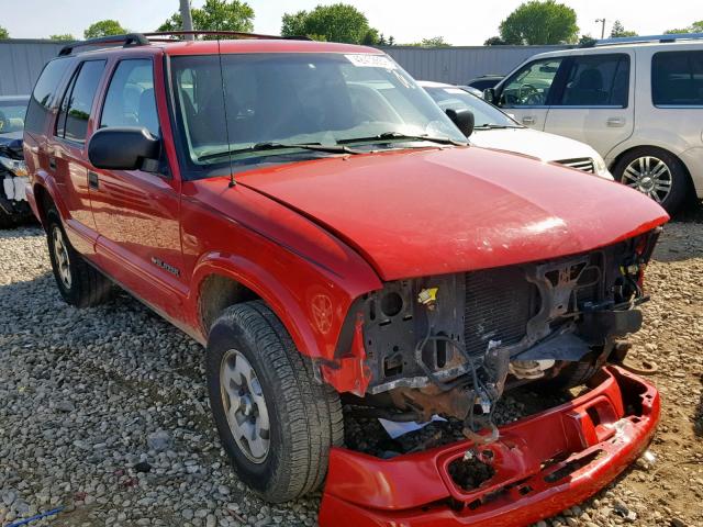 1GNDT13X13K126861 - 2003 CHEVROLET BLAZER RED photo 1