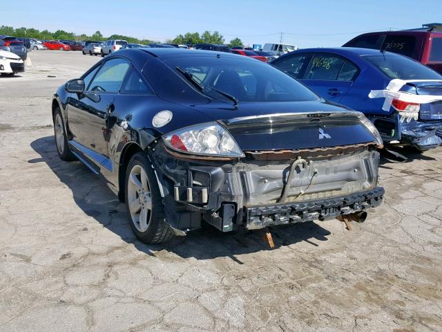 4A3AK24FX7E019304 - 2007 MITSUBISHI ECLIPSE GS BLACK photo 3