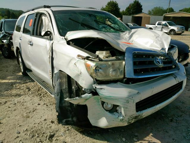 5TDZY67A98S000573 - 2008 TOYOTA SEQUOIA PL WHITE photo 9